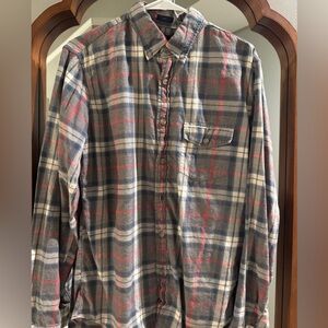 Men’s J Crew long sleeve plaid button down. Size M